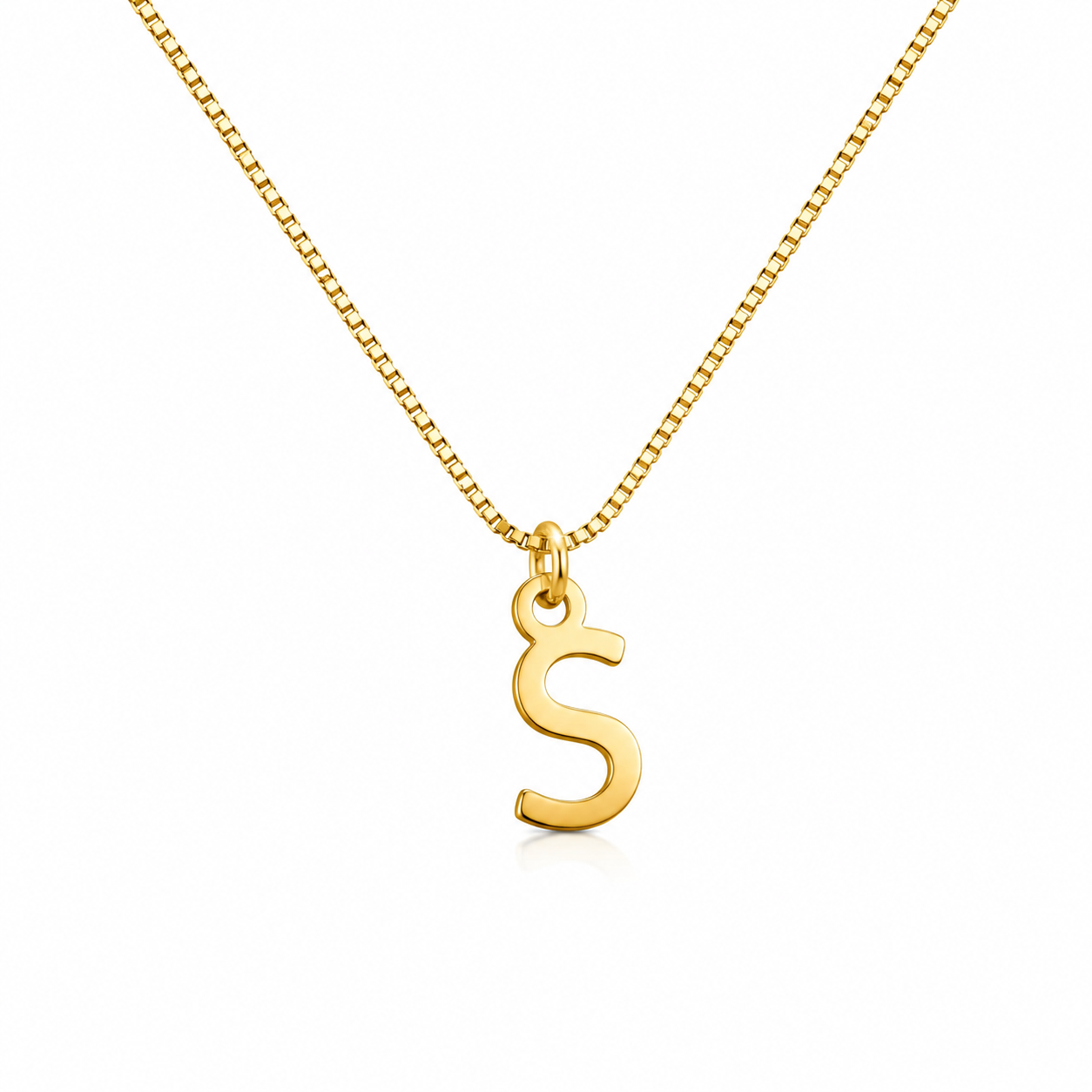 personalized initial latter pendant necklace