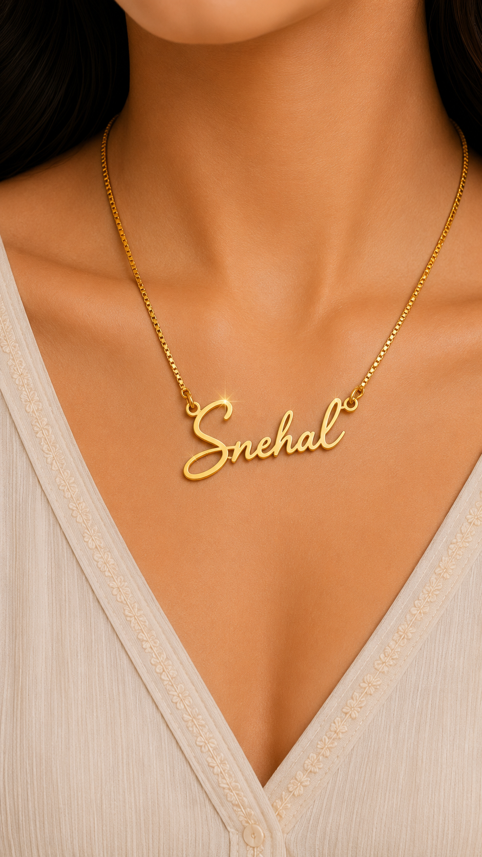 Personalized Classic Cursive signature Necklace