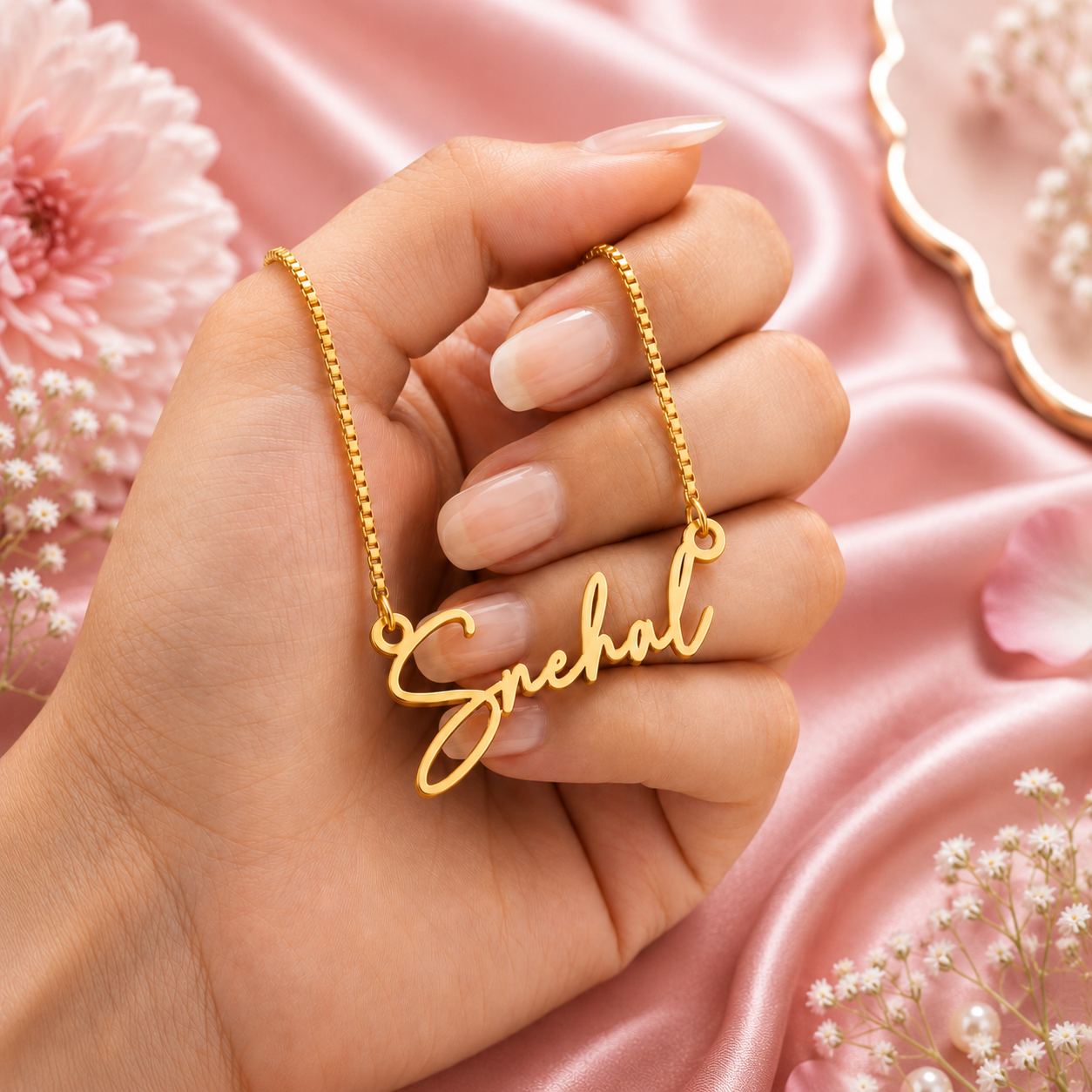 Personalized Classic Cursive signature Necklace