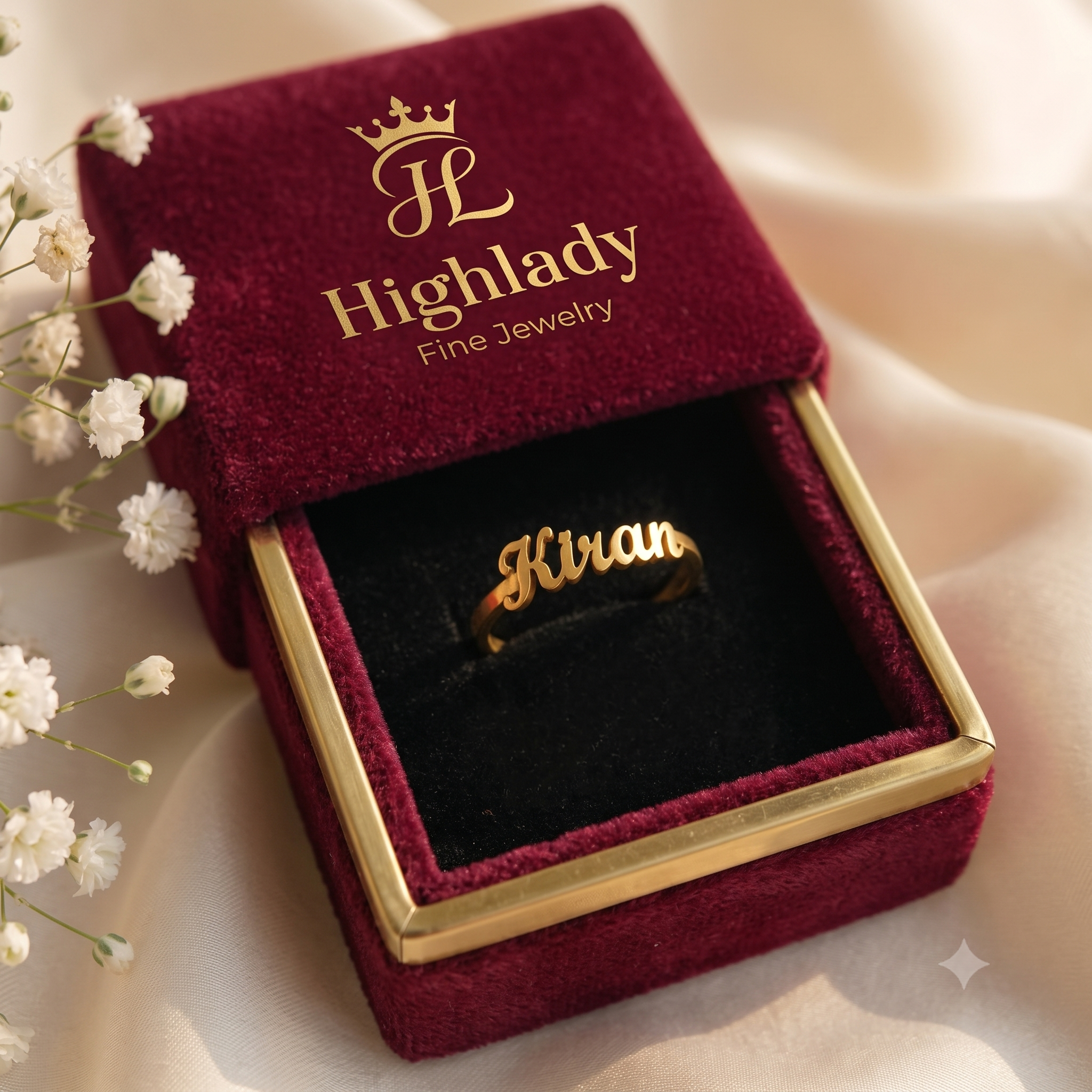 personalized name ring