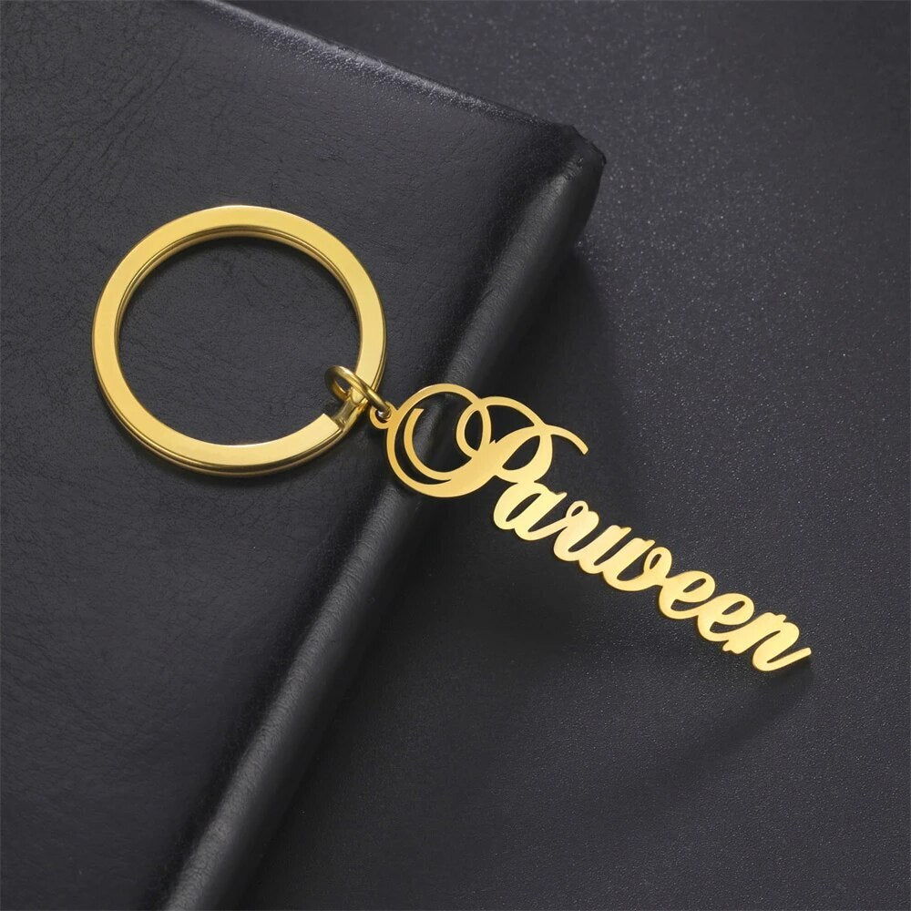 Personalized Devotional & Cursive Name Keychain