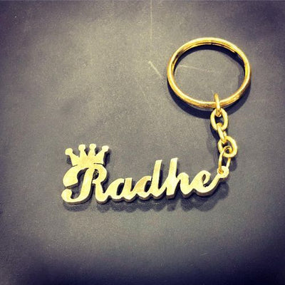 Personalized Royal Crown Name Keychain