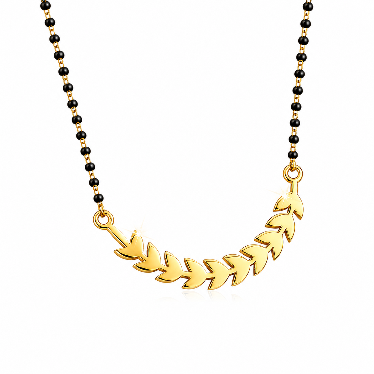 Elegant Leaf Design Mangalsutra Necklace for Women