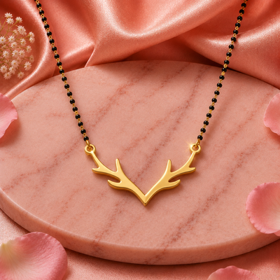 Elegant Antler Design Mangalsutra Necklace for Women