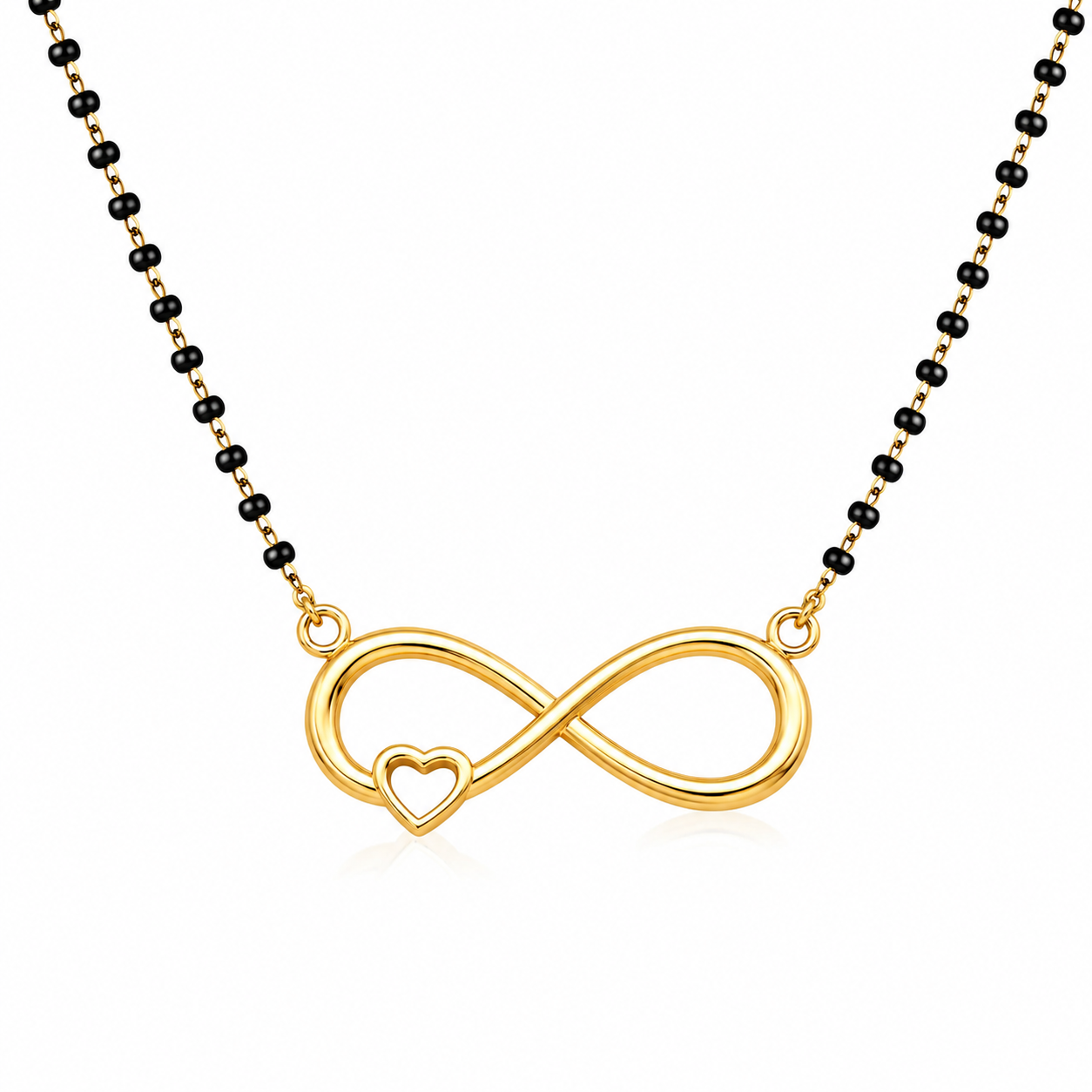 Infinity Heart Design Mangalsutra Necklace for Women