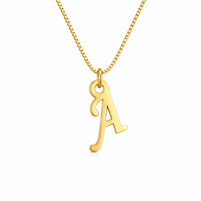 personalize custome latter pendant necklace