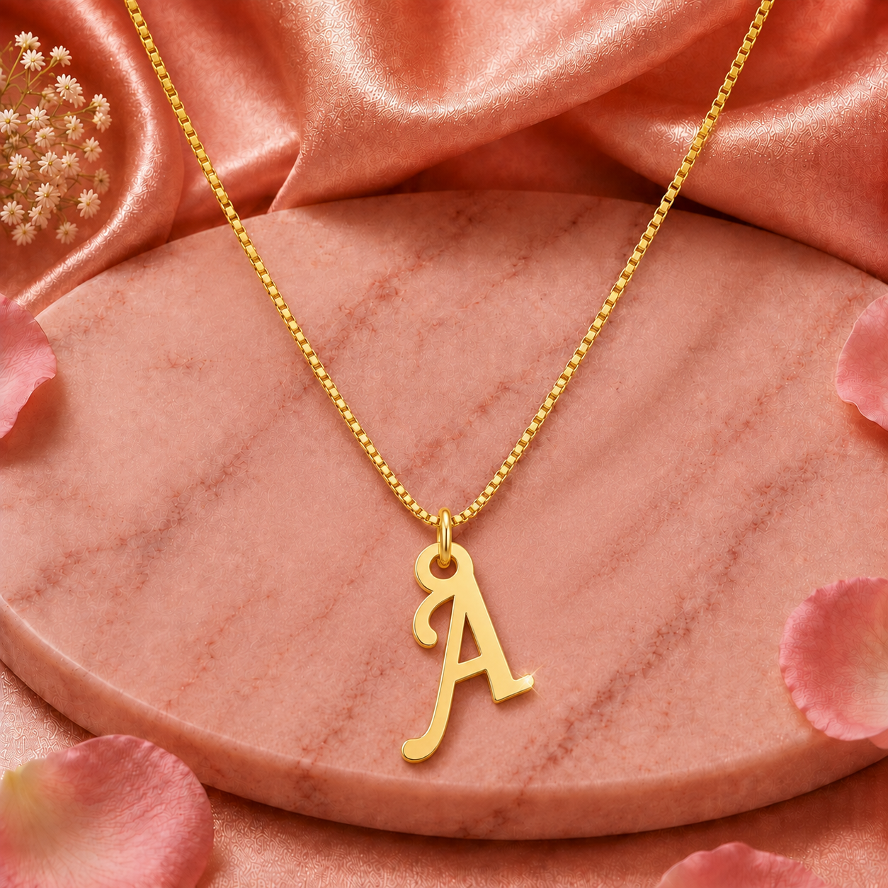 personalize custome latter pendant necklace