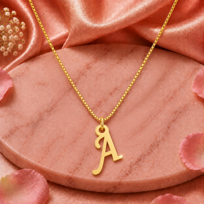 personalize custome latter pendant necklace