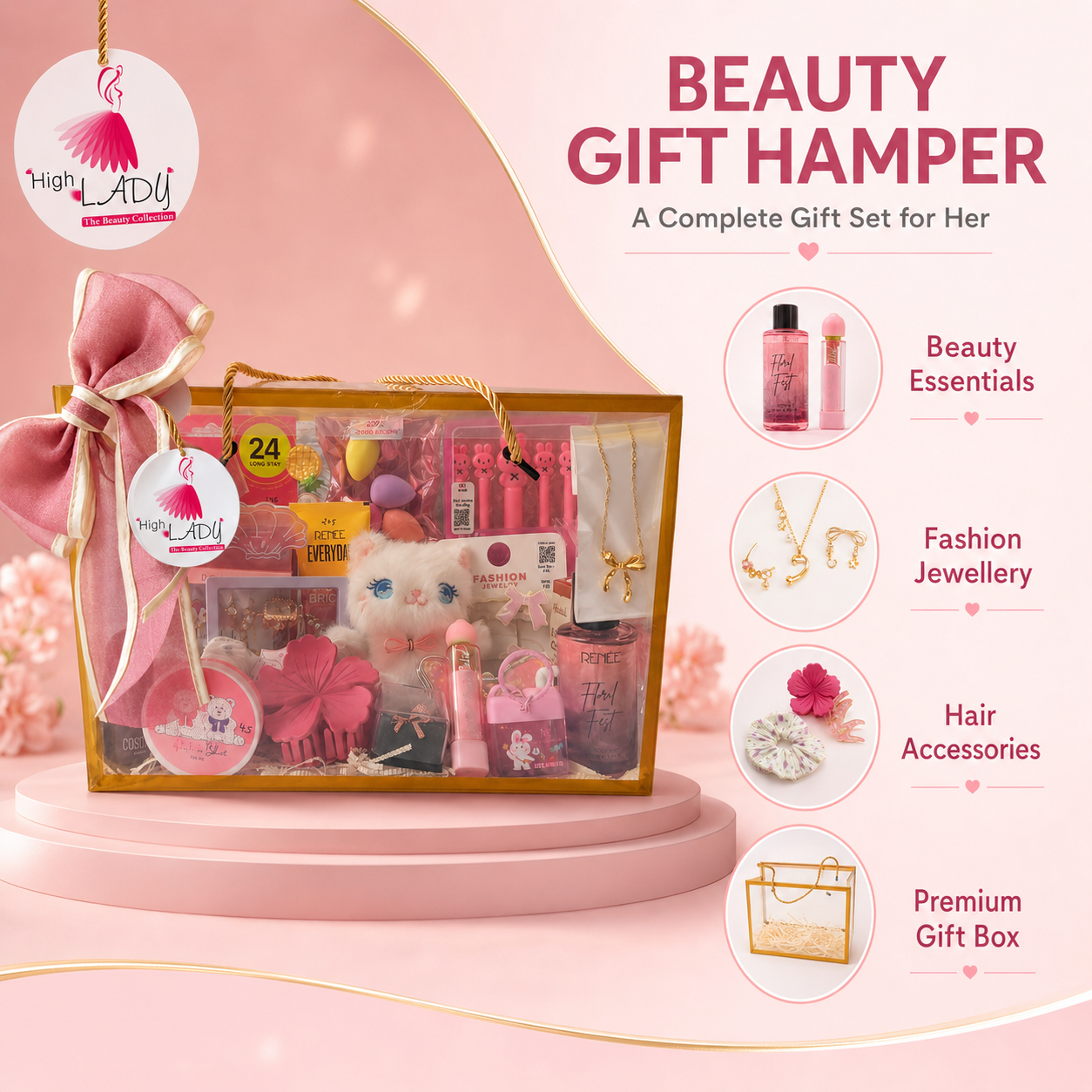 Premium Beauty & Accessories Gift Set for Her