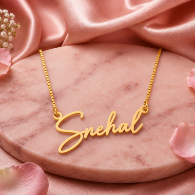 Personalized Classic Cursive signature Necklace