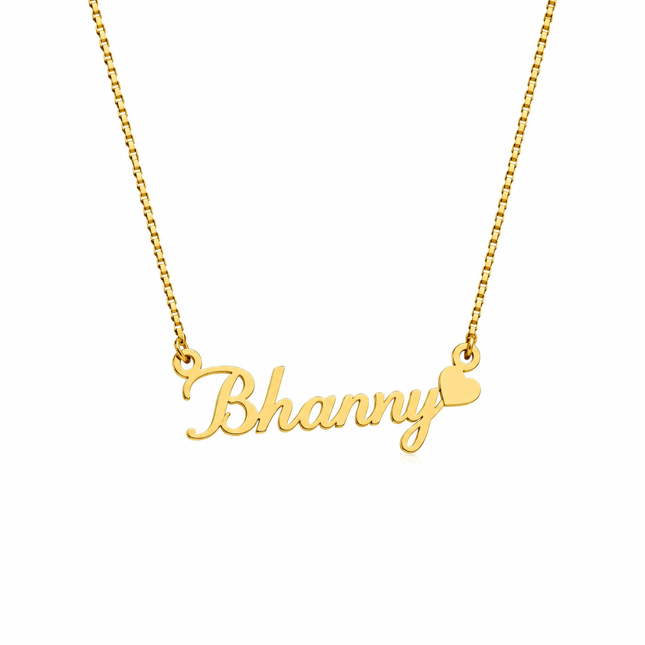 Custom Personalized Gold Nameplate Necklace