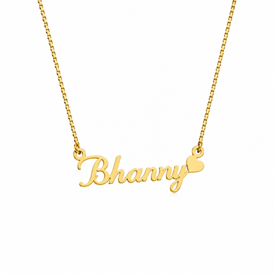 Custom Personalized Gold Nameplate Necklace