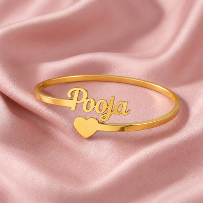 Personalized Name Bracelet for Women | Gold Finish