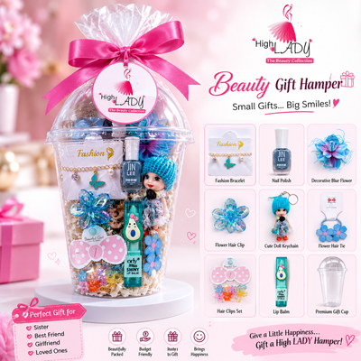 High Lady Cup Gift Hamper | Trendy Beauty & Accessories Shake Cup for Girls