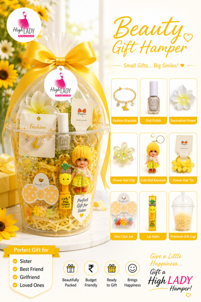 High Lady Cup Gift Hamper | Trendy Beauty & Accessories Shake Cup for Girls