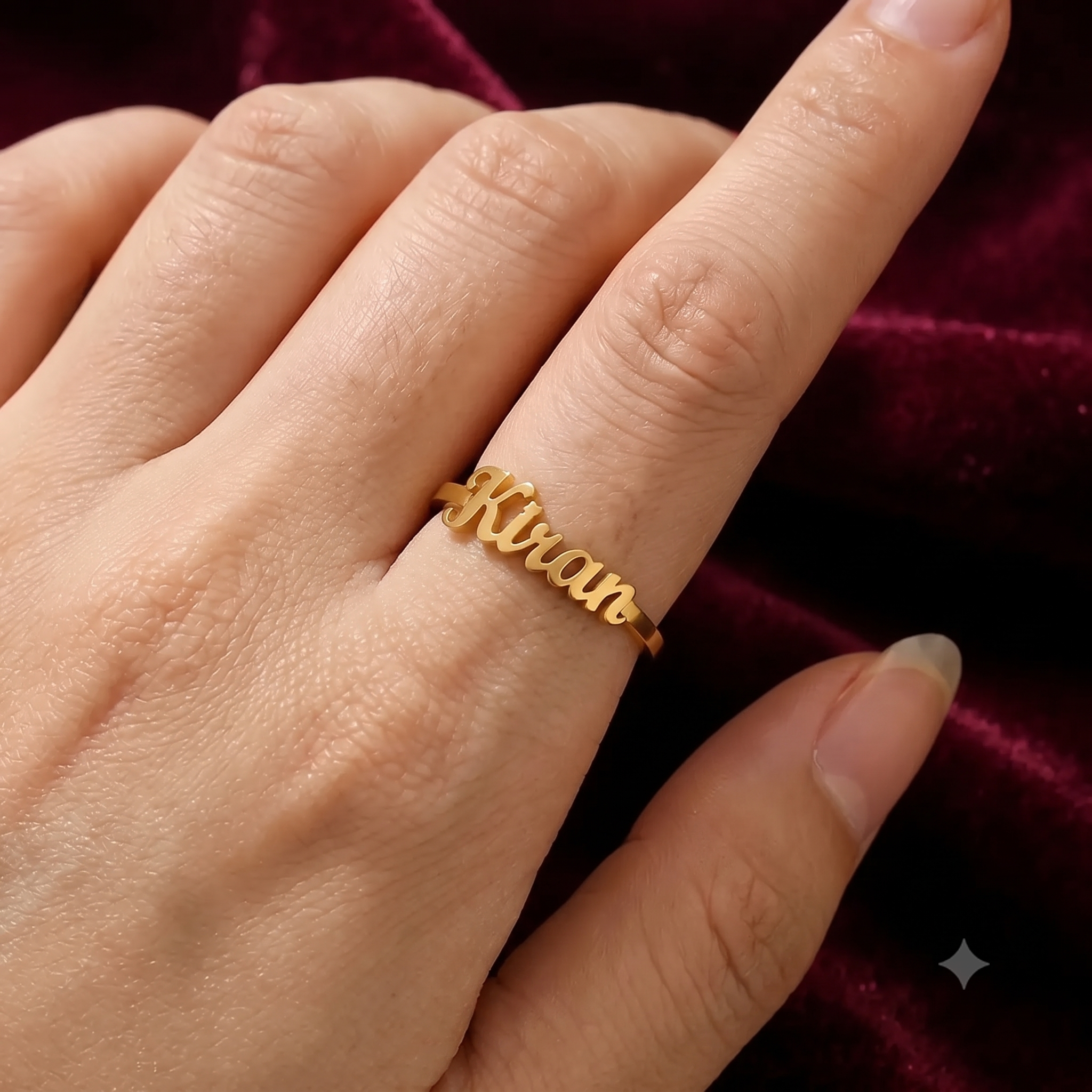 personalized name ring