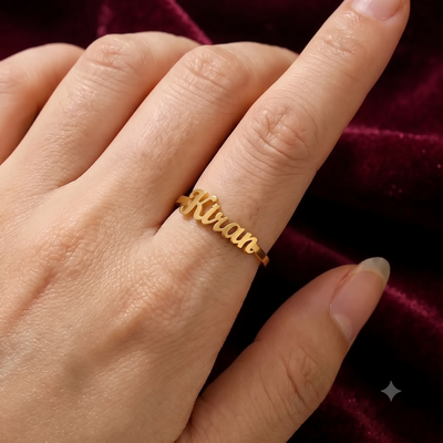 personalized name ring