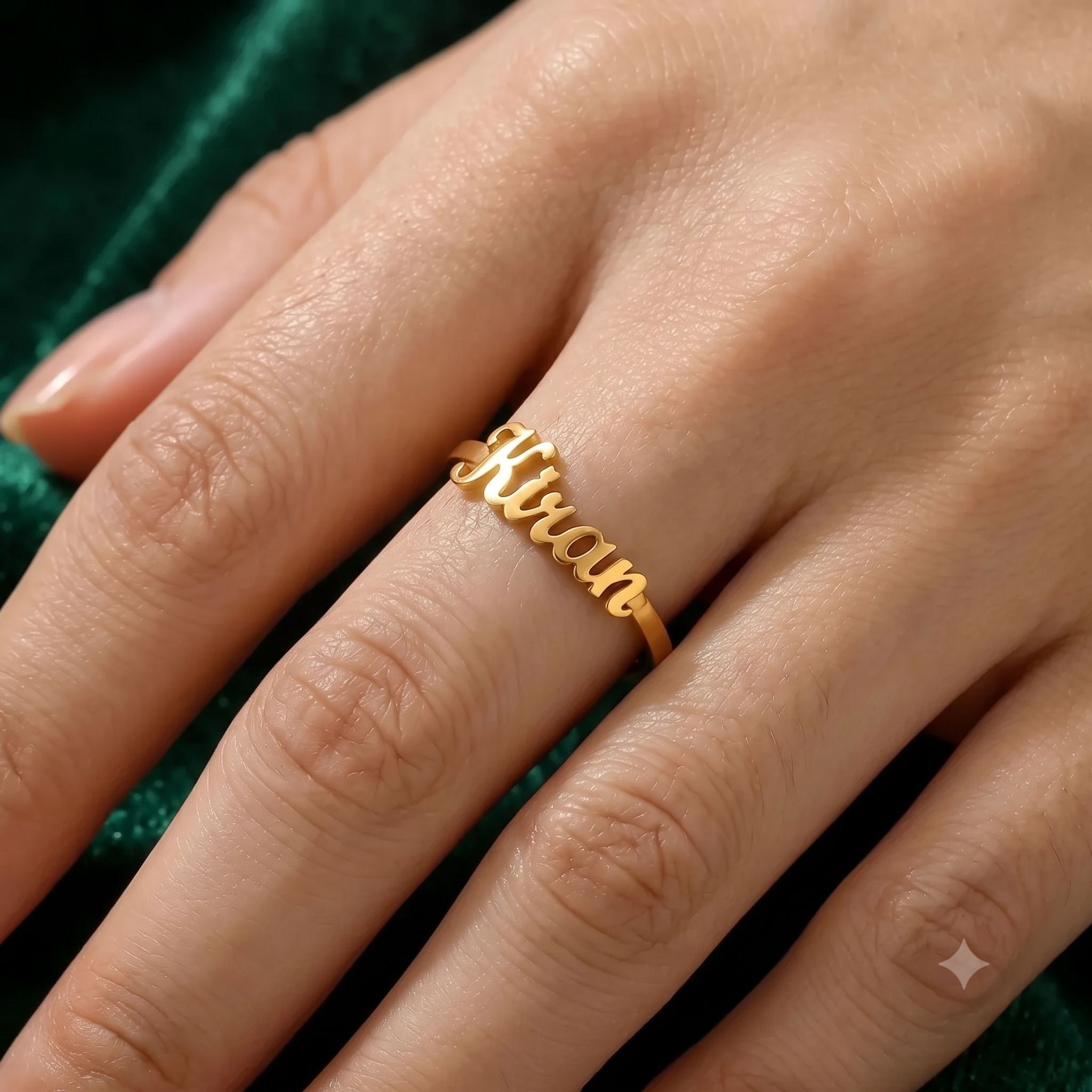 personalized name ring