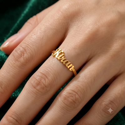personalized name ring