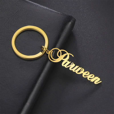 Personalized Devotional & Cursive Name Keychain